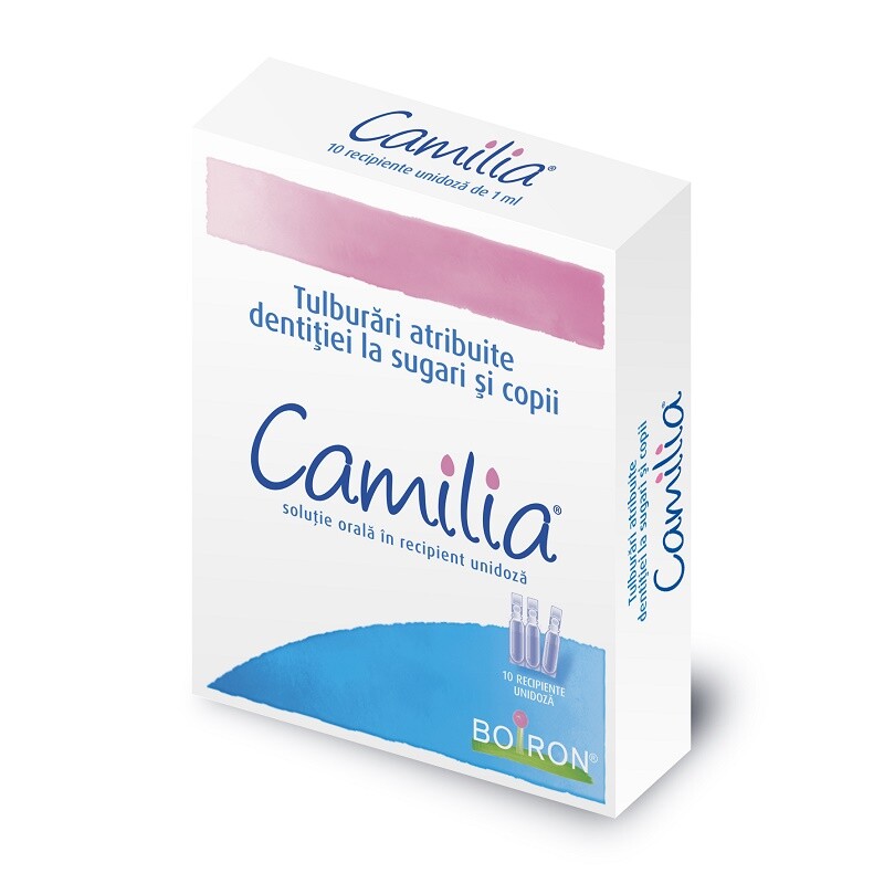 Medicamente OTC - fara reteta - Camilia solutie orala unidoza, 10 unidoze, Boiron, farmacom.ro