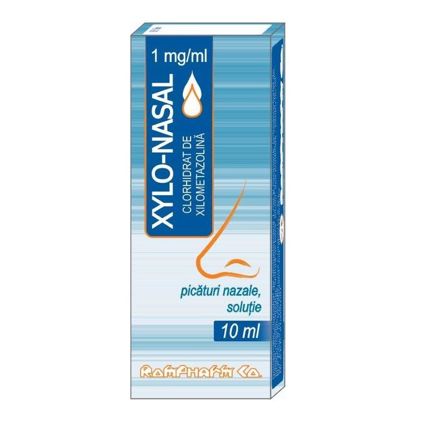 Medicamente OTC - fara reteta - Xylo Nasal picaturi, 1 mg/ml, 10 ml, Rompharm, farmacom.ro
